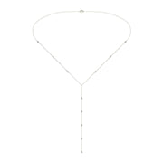Pendentif diamants naturels ronds 0.44 carat or blanc Lidia